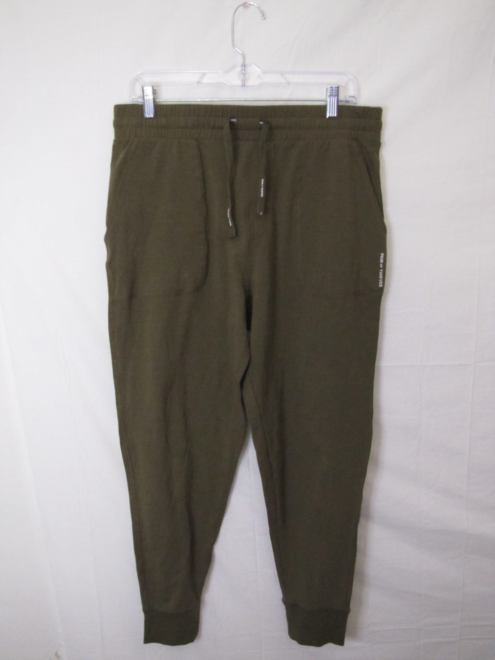 Men's Olive Drawstring Jogger Sweatpants